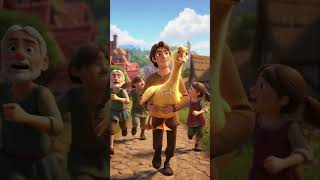 The Golden Goose Story for Kids | Funny Fairy Tale | Bedtime Stories for Children #viral  #disney