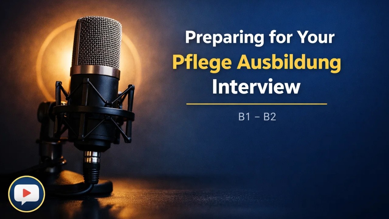 German for Your Nursing Interview  | German for Pflege Ausbildung Interviews | B1–B2