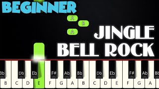Jingle Bell Rock | BEGINNER PIANO TUTORIAL + SHEET MUSIC by Betacustic