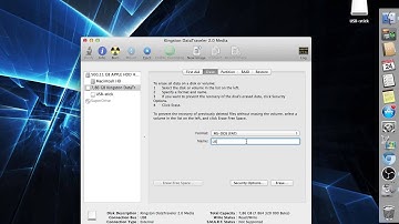 How to format a usb stick in Mac OS X