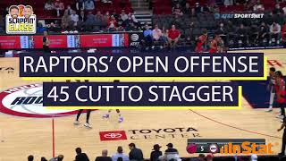Toronto Raptors - Open Offense 45 Cut to Stagger