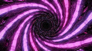Cyber Tunnel with neon lines Vj Loop Video | 4K Video | No Copyright Motion Background Video