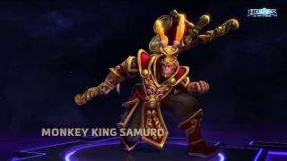 Monkey King Samuro - Heroes Of The Storm - New Hero Skin & Gameplay
