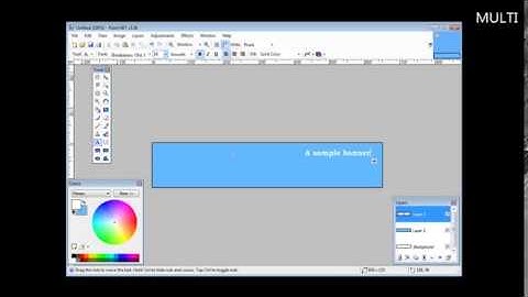 How to create your own banners using paint net