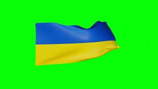 4K Ukraine Flag Green Screen | Free Footage