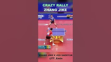 CRAZY ZHANG JIKE RALLY                #zhangjike #joosaehyuk #pingpong #shorts #tabletennis #goat