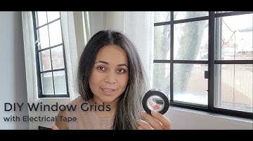 DIY window grids with Vinyl Electrical Tape/Rental friendly.