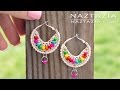 HOW to CROCHET BOHO BEAD EARRINGS - Bohemian Beaded Earring DIY Tutorial