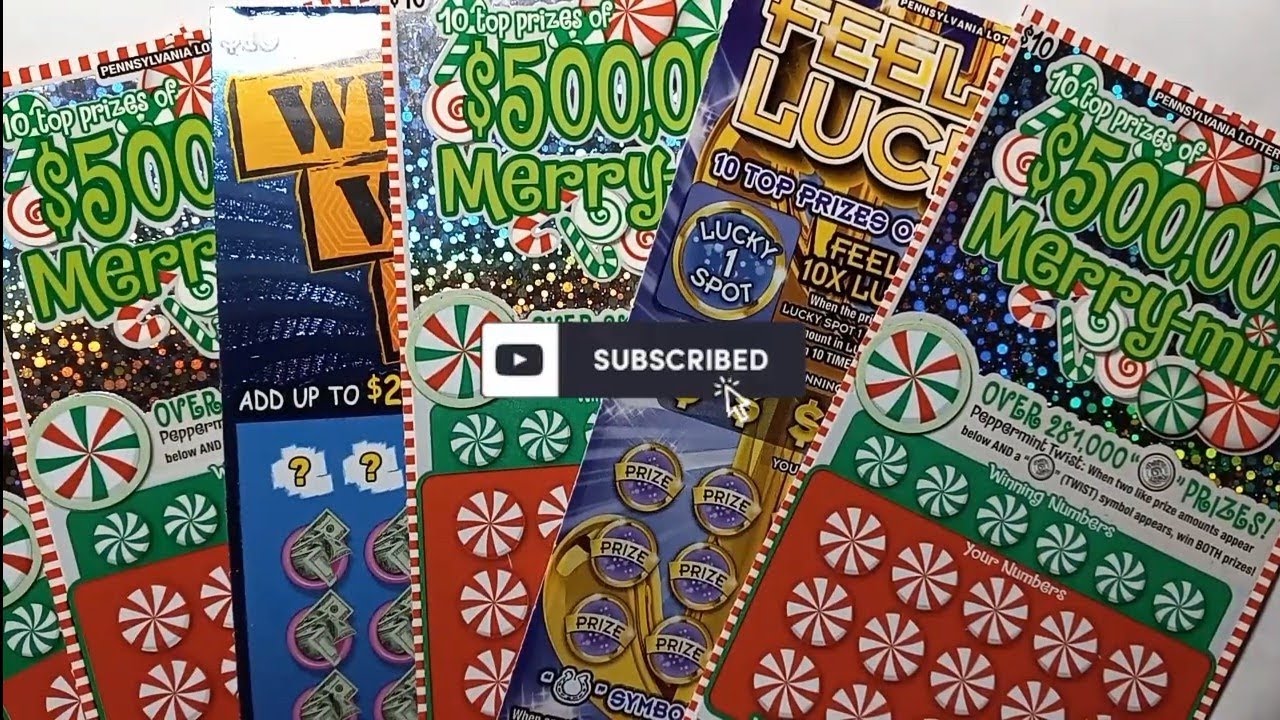 Merry Minty x4 FEELING LUCKY & WIN WIN WIN 🎅 Pennsylvania Lottery