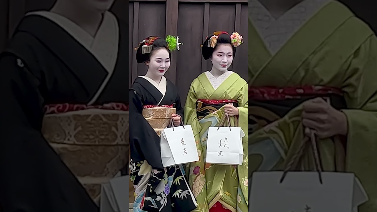 おこぼと鈴の音が響き渡り京都を感じるシーン 祇園舞妓 - YouTube