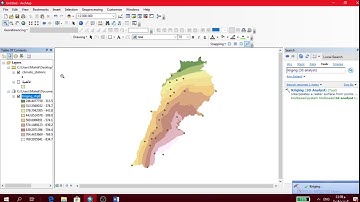 create rainfall map using krigging or IDW method