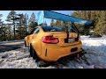 M2 RACE-CAR GETS STUCK IN THE SNOW!