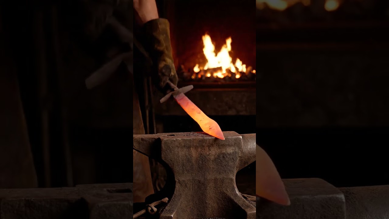 ASMR: Forging Ancient Sword | Mesmerizing Hammer & Fire Sounds | Blacksmith Art
