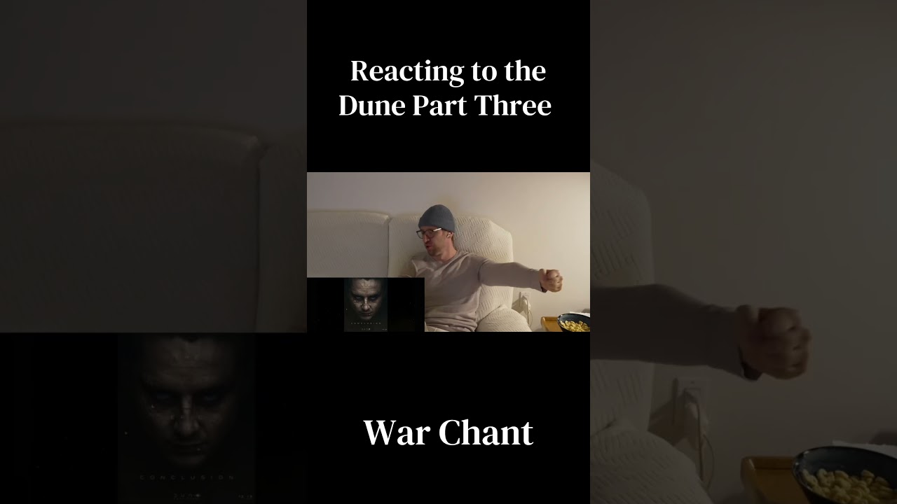 Reacting to the Dune 3 War Chant! #dune3 #dunesoundtrack #musicreaction #hanszimmer #shorts