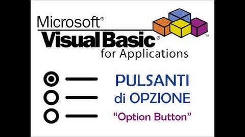 Pulsanti di Opzione nelle UserForm con VBA - PROGRAMMAZIONE VISUALE in EXCEL