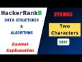 Two characters  hacker rank   problem solving  algorithms  strings  in hindi 