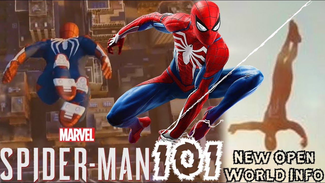 SpiderMan PS4 101 NEW Open World Info!!! IMPROVED Dive Bomb, Air