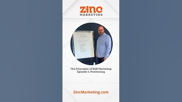 The Principles of B2B Marketing Episode 4: Positioning  #b2bmarketing