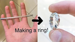 Making a Ring from Silver Wire! Jewelry Making | How it&#39;s Made | 4K Video