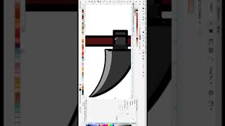 How to draw death scythe lineal icon
