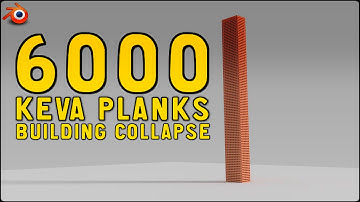Blender 6800 Keva Planks Building Collapse #b3d