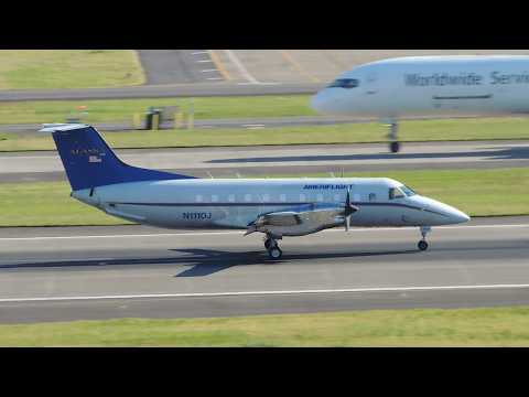 Ameriflight Embraer EMB-120 [N1110J] landing in PDX