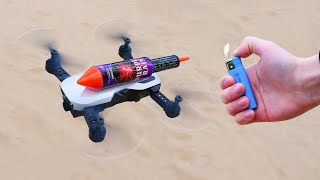 Experiment: RC Drone vs XXL Rocket !
