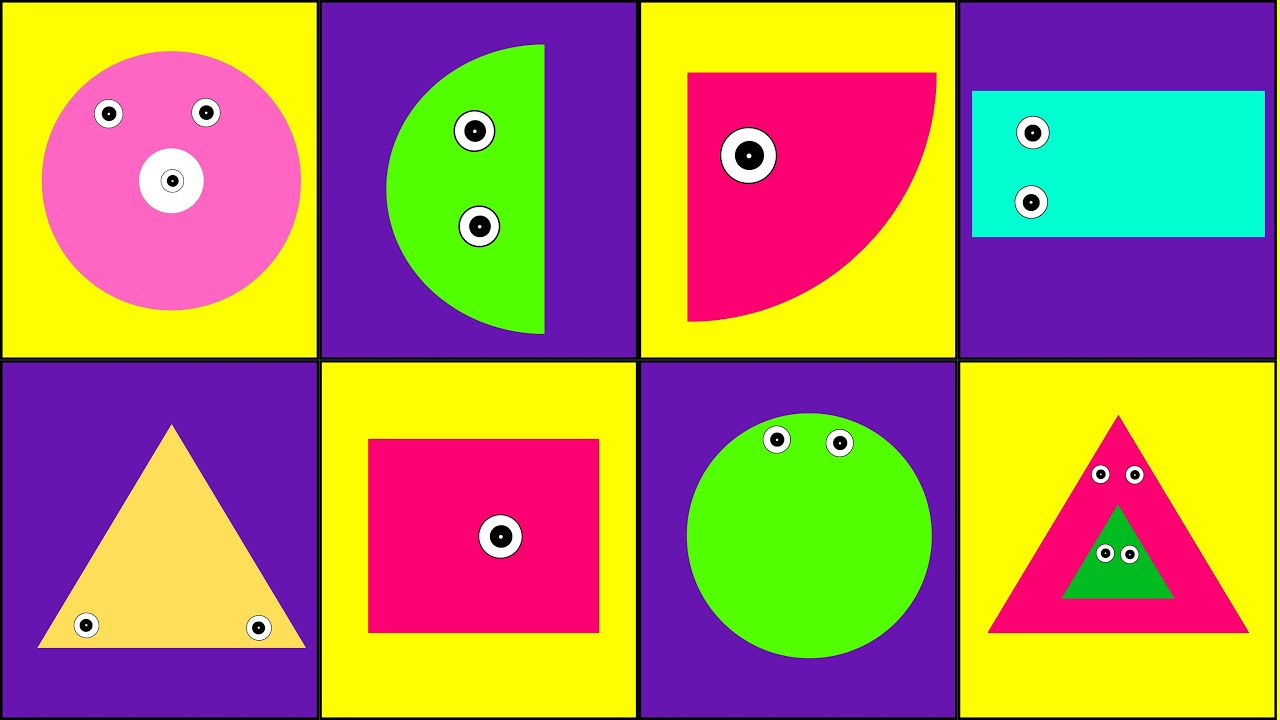 Circle, semi circle, triangle &  rectangle When we put them together, they make the Alphabet Letters