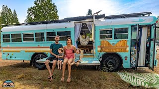 DIY Bus Home  Family Living Tiny