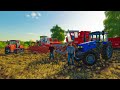 УБОРКА ПШЕНИЦЫ НА ДВУХ КОМБАЙНАХ И СРАЗУ КУЛЬТИВАЦИЯ!FARMING SIMULATOR-19