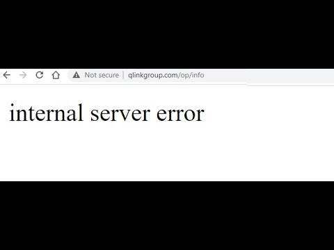 How to fix Qlink internal server error