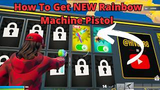 How to get RAINBOW Machine Pistol SECRET CODE in Fortnite 1V1 WITH EVERY GUN