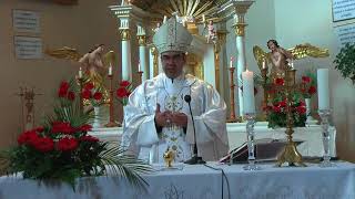 Dr. Székely János megyéspüspök úr  bérmálási szentbeszéde és püspöki áldása Rédicsen