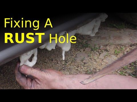 how to FIX a rust hole in a rocker panel (fast, low-cost method)