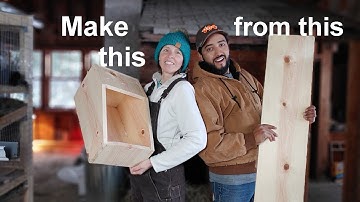 How to Make a Rabbit Nest Box From a Single 1" x 10" Board.