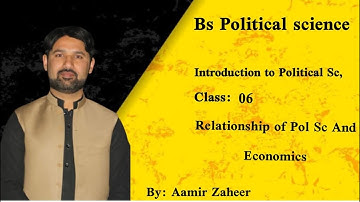 Political Science And Economics | BS Political Science Lectures | in Pashto | by Aamir Zaheer