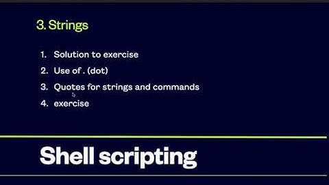 03 Linux shell script execution and how to handle strings in shell scripts