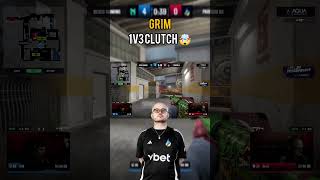 Grim у шоці! Нереальний 1v3 клатч 🤯​#cs2 #csgo #grim #clutch #shorts #gaming #1v3