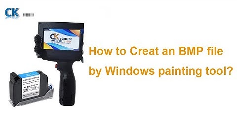 How to Creat an BMP file by Windows painting tool