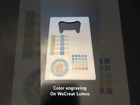 How To Color Engrave With WeCreat Lumos Wecreat Wecreatlumos Colorengraving Laserengraving