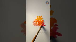 Satisfying Warm Watercolor Blend Art 🎨 | Relaxing Flow Art