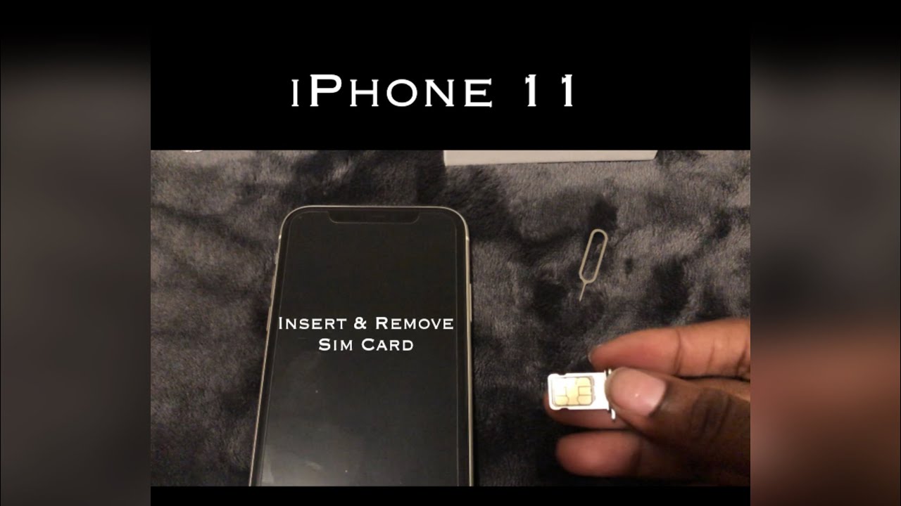 How To Insert & Remove Sim Card IPhone 11 - YouTube