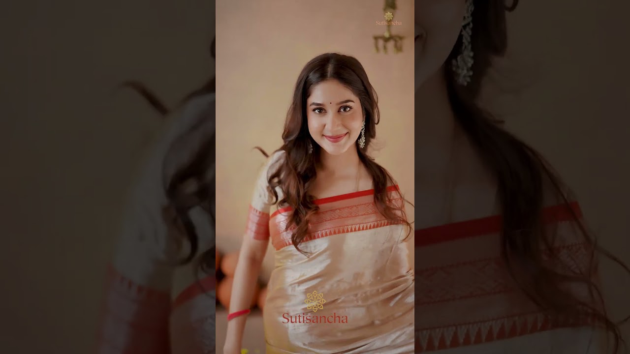 ❤️ You won’t believe this look before!Rich-bordered tissue saree—luxury in every drape.