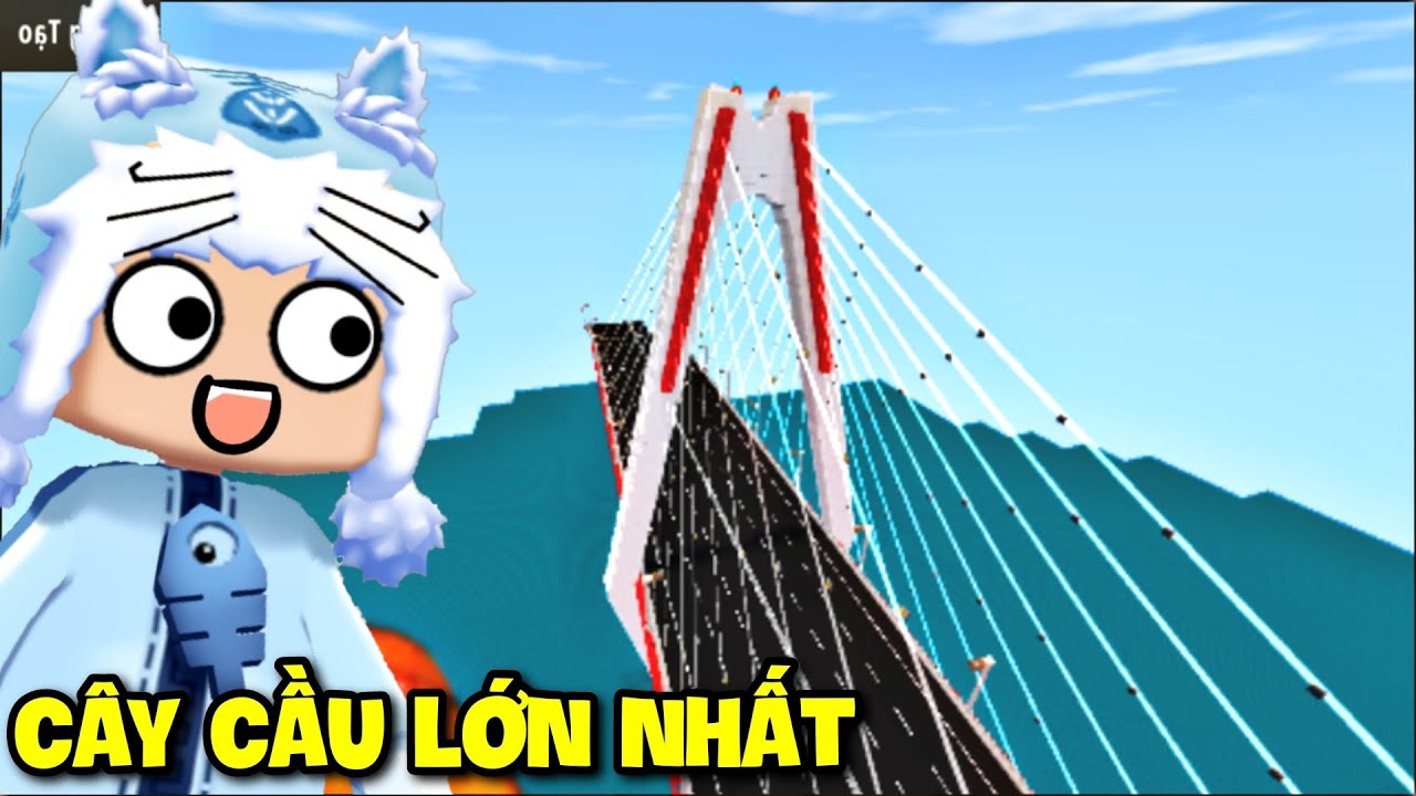 NHỮNG CÂY CẦU LỚN NHẤT VIỆT NAM TRONG MINI WORLD | MEOWPEO MINI GAME