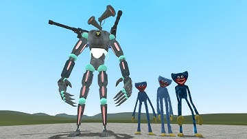 MECHA SIREN HEAD VS HUGGY WUGGY!!! Garrys Mod Sandbox