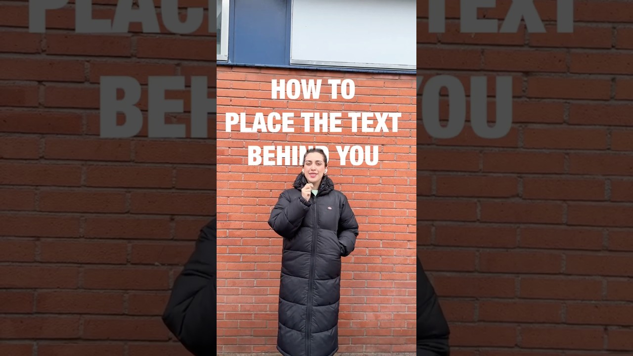 How to Add Text Behind You Using Just Your iPhone