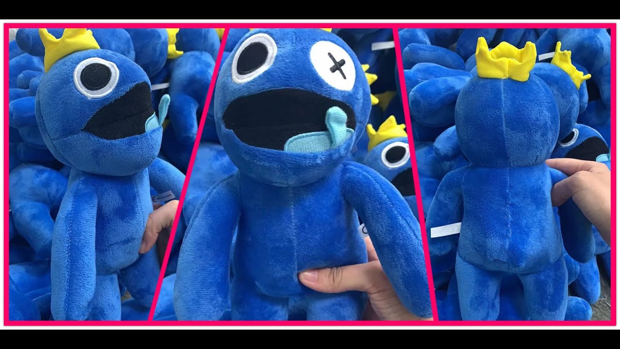 BLUE RAINBOW FRIENDS plush( BLUE X GREEENX ORANGE X purple X RED) 