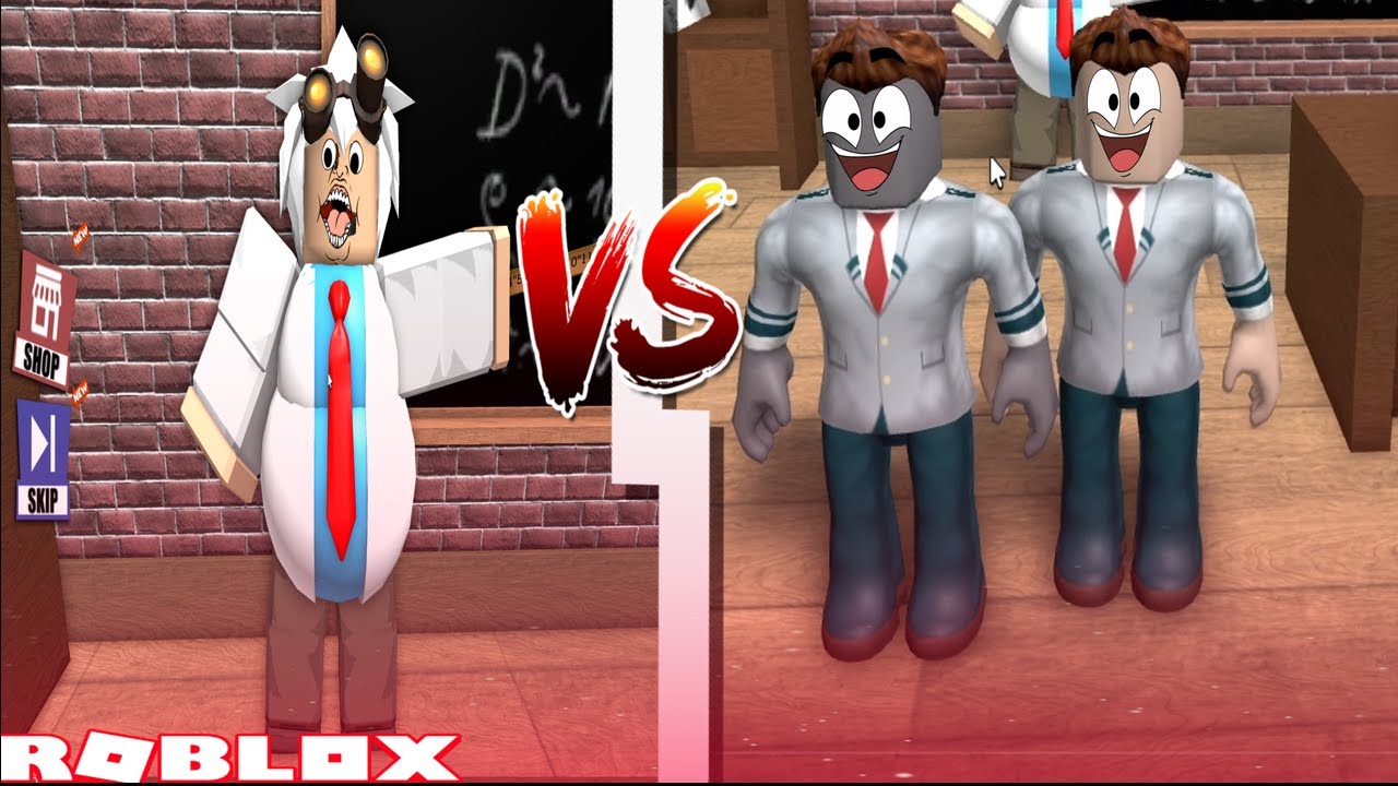 Roblox FUGIMOS DO PROFESSOR ASSUSTADOR Escape School Obby YouTube 
