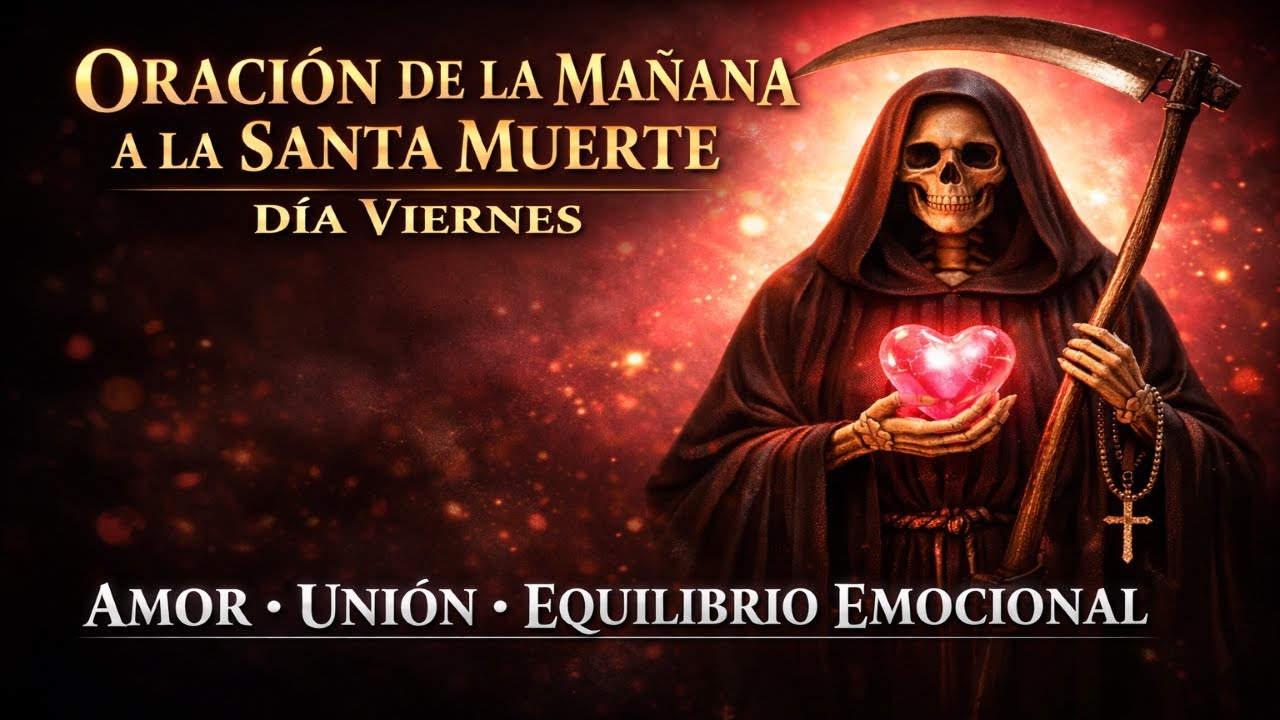 Oración De La Mañana A La Santa Muerte – Día Viernes Amor, Unión Y Equilibrio Emocional