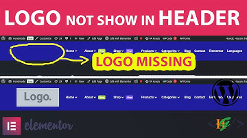 How to Fix Logo not Show in Elementor Header Frontend in WordPress